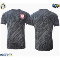 Moški Nogometni dresi Poljska Vratar Gostujoči EP 2024 Kratek Rokav